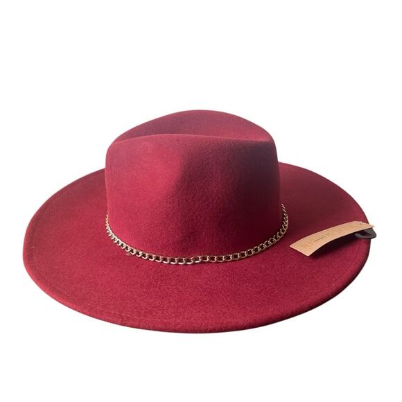 Steve Madden‎ Dark Red Wool Felt Hat NWT - Picture 3 of 8